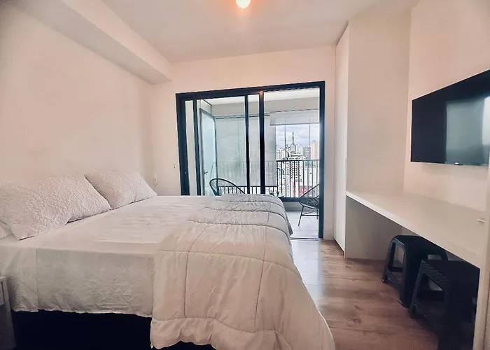 Studio Com Coworking, Piscina E Vista Da Cidade